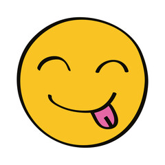 Sticker - emoji with tongue out