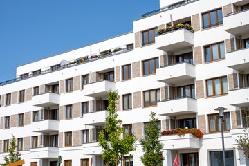 Wall Mural - Modern multi-family apartment buildings in Berlin, Germany