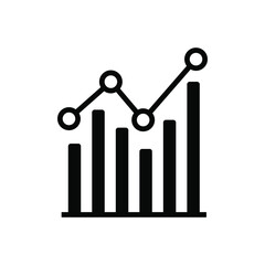 Canvas Print - Analytics chart icon