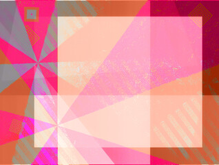 Wall Mural - Happy abstract geometric background