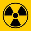 Nuclear Hazard Ionizing Radiation Trefoil Symbol. Vector Image.