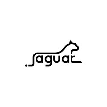 Jaguar Lettering, Creative Logo Design.