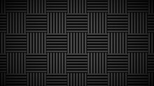 Acoustic Foam Tiles. Sound Studio Wall Panels, Soundproof Material Pattern Vector Background Illustration