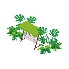 Wall Mural - Bench Swing Icon