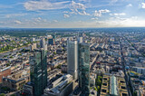 Fototapeta Miasto - Germany, Hessen, Frankfurt Am Main, Panorama View On Skyline Frankfurt