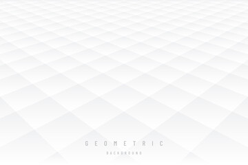 Wall Mural - gray and white subtle lattice pattern perspective abstract background. modern and minimal element. r