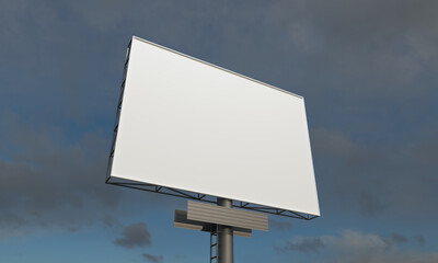 Canvas Print - 3D rendering of a billboard sign with blank space - perfect for your content