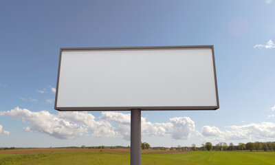 Wall Mural - 3D rendering of a billboard sign with blank space - perfect for your content