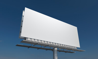 Wall Mural - 3D rendering of a billboard sign with blank space - perfect for your content