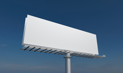 Poster - 3D rendering of a billboard sign with blank space - perfect for your content