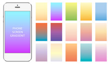 Soft Color Smartphone Screen Gradients