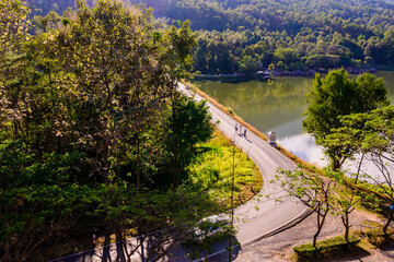 Wall Mural - Small Road beside Huay Tung Tao Lake