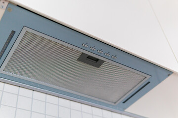 Clean range hood closeup