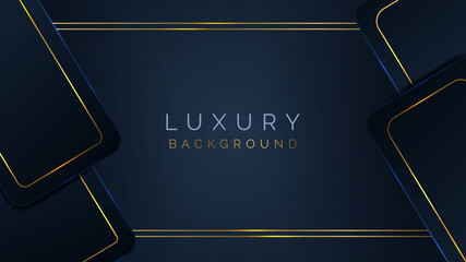 Luxury Dark Blue Background with Gold, Modern Dark Blue Background