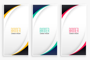 Wall Mural - stylish business wave banner design