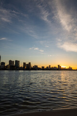 Wall Mural - Perth City Skyline At Sunrise.