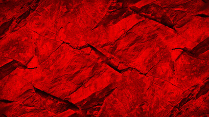 Wall Mural - red grunge background. toned rock texture. red-hot stones effect. bright background with copy space 