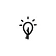 © MuhammadKevin - Simple Icon Key Idea Vector Illustration Design. Outline Style, Black Solid Color.