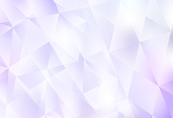 Wall Mural - light purple vector abstract polygonal template.