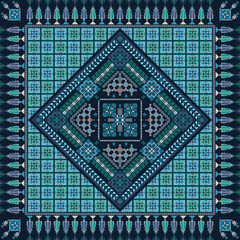 Poster - Traditional Palestinian Embroidery Pattern 11