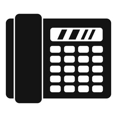 Poster - Office telephone icon, simple style