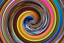 Beautiful Swirl Of Lovely Colours - Stock Photo