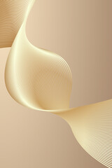 Wall Mural - abstract golden wavy light abstract texture texture background