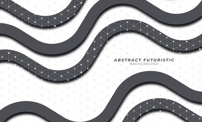 Wall Mural - Abstract black and white groovy background. Vector banners background. Vector illustration.