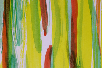 Wall Mural - abstract colorful background with watercolor