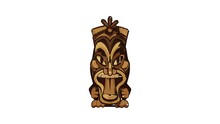 Exotic Tiki Idol Icon Animation
