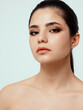 © SHOTPRIME STUDIO - beautiful woman with bare shoulders and makeup on face cosmetology dermatology