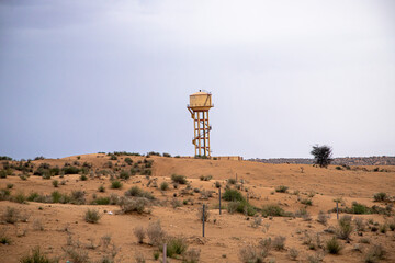 beautiful landscape of thar desert in rajasthan, india.