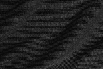 Sticker - crumpled black fabric cloth texture