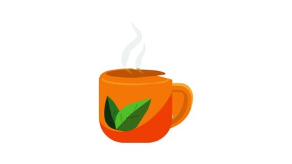 Poster - Herb tea icon animation