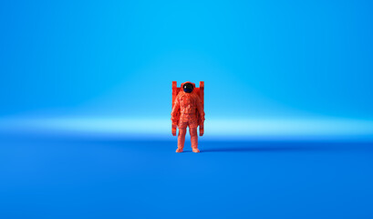 Poster - astronaut pop art poster background.