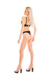 © Andrey_Arkusha - Full body portrait of a young beautiful blonde woman
