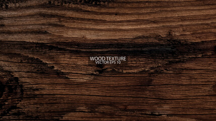 dark brown wooden background, eps 10 vector. old weathered barn wood texture close-up.