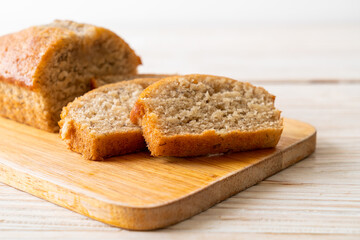 Wall Mural - Homemade banana bread sliced