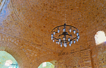 Sticker - The cupola of old Ulu (Alaaddin, Yivliminare) Mosque in Antalya, Turkey