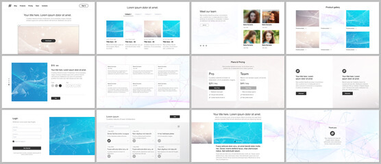 Wall Mural - vector templates for website design, presentations, portfolio. templates for presentation slides, fl