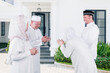 © Creativa Images - Muslim couple asking forgiveness with their parents