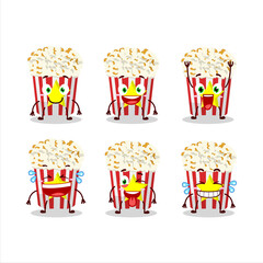 Poster - Cartoon character of pop corn with smile expression