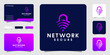 © reza - network security logo design and business card inspiration