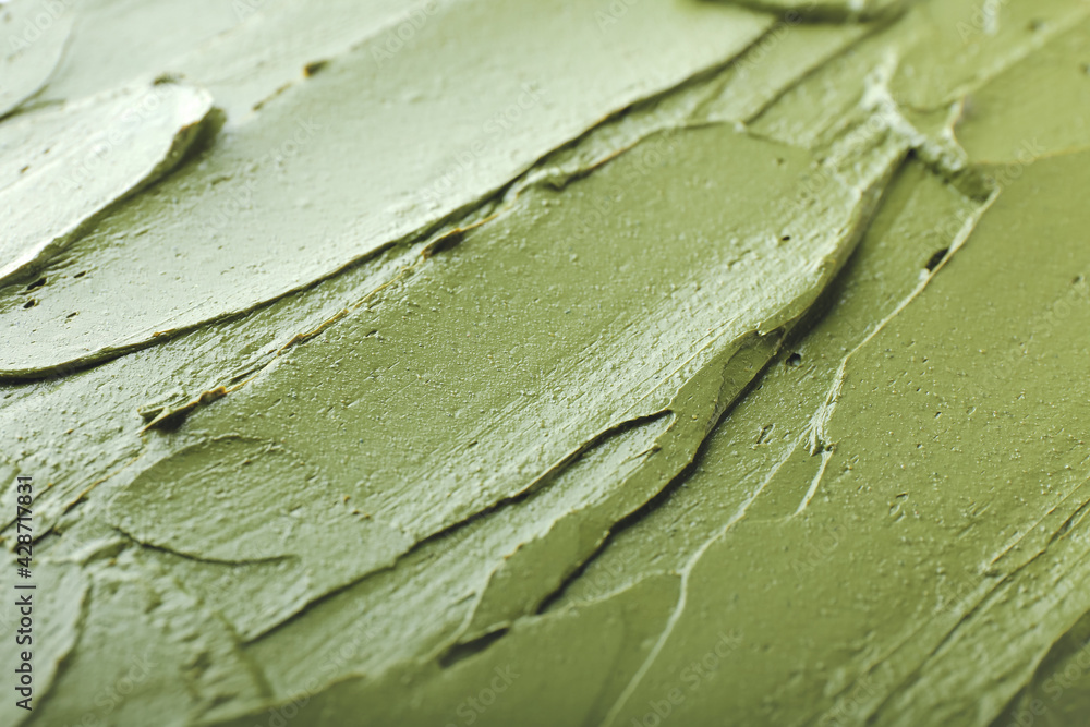 Texture of cosmetic clay, closeup