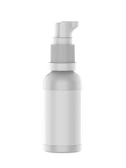 Wall Mural - blank cosmetic container bottle pump with lock, 3d render illustration.