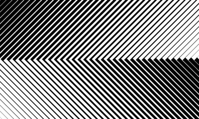 Abstract monochrome background with transition lines. Optical illusion effect with blend.