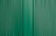 Green Old Wooden Door In Motion Blur. 