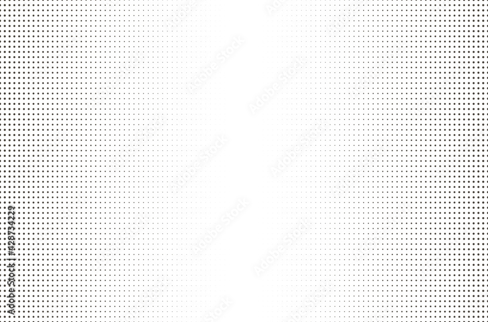 Halftone dotted background. Board with black grid on a white background. - obrazy, fototapety, plakaty 