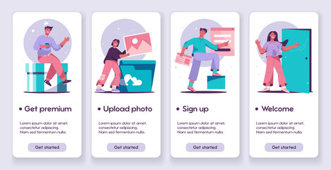 Vector banner illustration of Onboarding concept