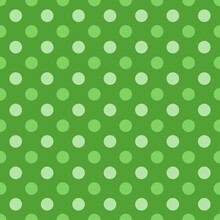 Seamless Polka Dots - Green Polka Pattern
